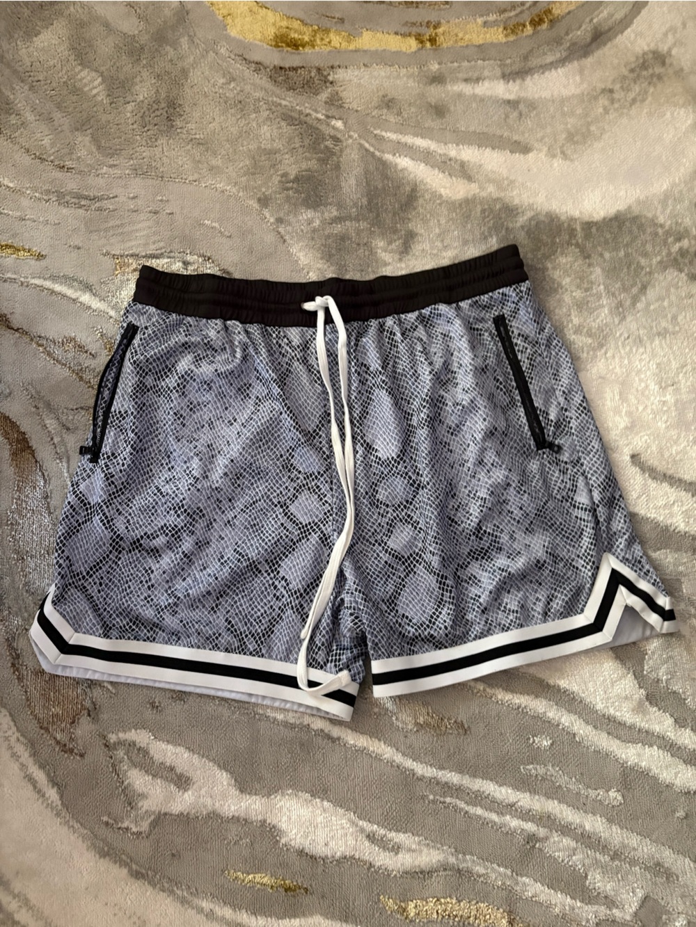 Fashion Nova Black and White Athletic Shorts